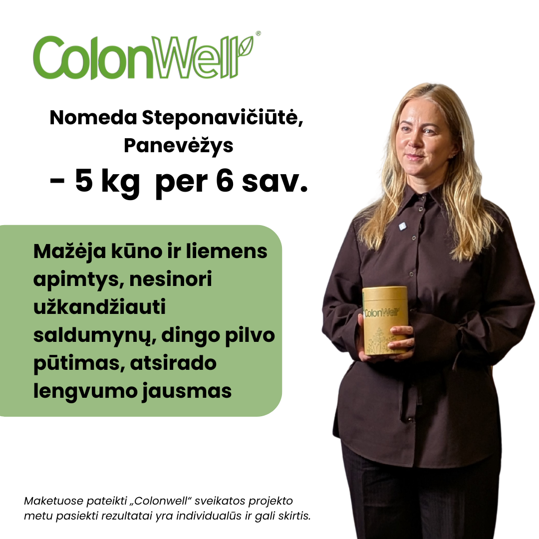 ColonWell (natural flavor) 400 g. + ColonWell anticeliulitinis, stangrinantis kremas