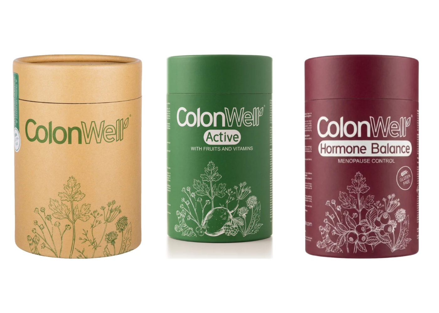 GERA KAINA: ColonWell + Active + Hormone Balance, 3 vnt. rinkinys
