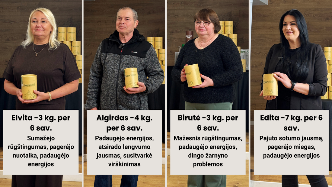 Colonwell sveikatos projektas Šiauliuose 2025 01-03 mėn.