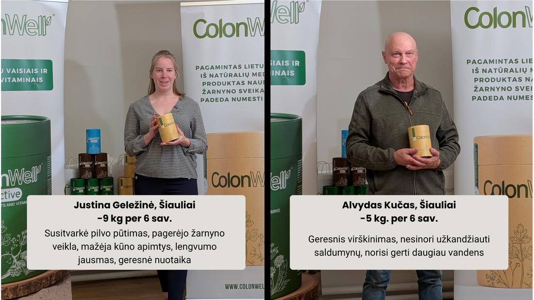 Colonwell sveikatos projektas Šiauliuose 2026 m. balandis