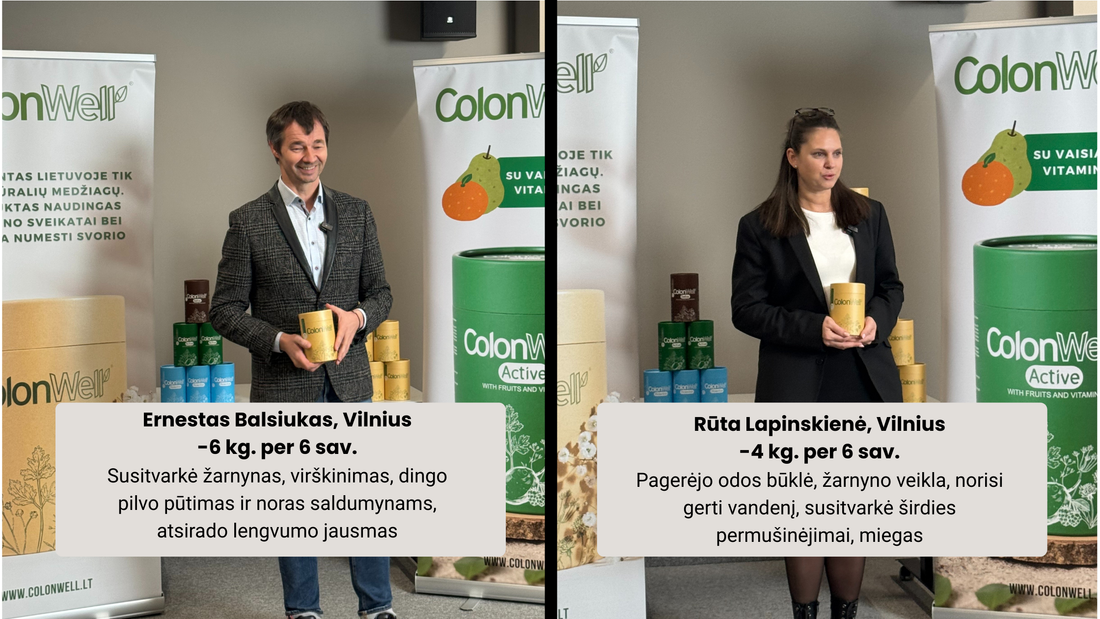 Colonwell sveikatos projektas Vilniuje 2025 10-11 mėn