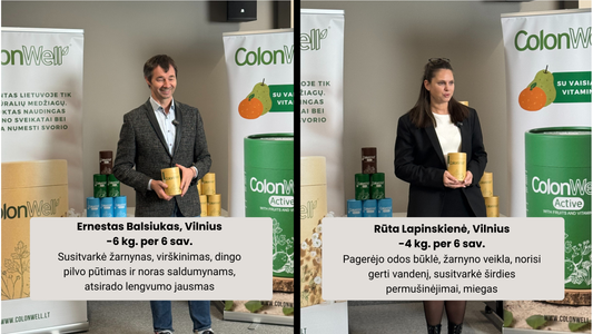 Colonwell sveikatos projektas Vilniuje 2025 10-11 mėn