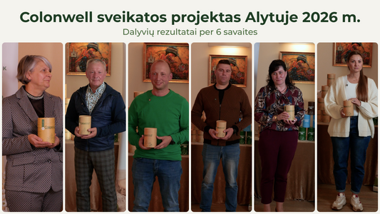 Colonwell sveikatos projektas Alytuje 2026 m.
