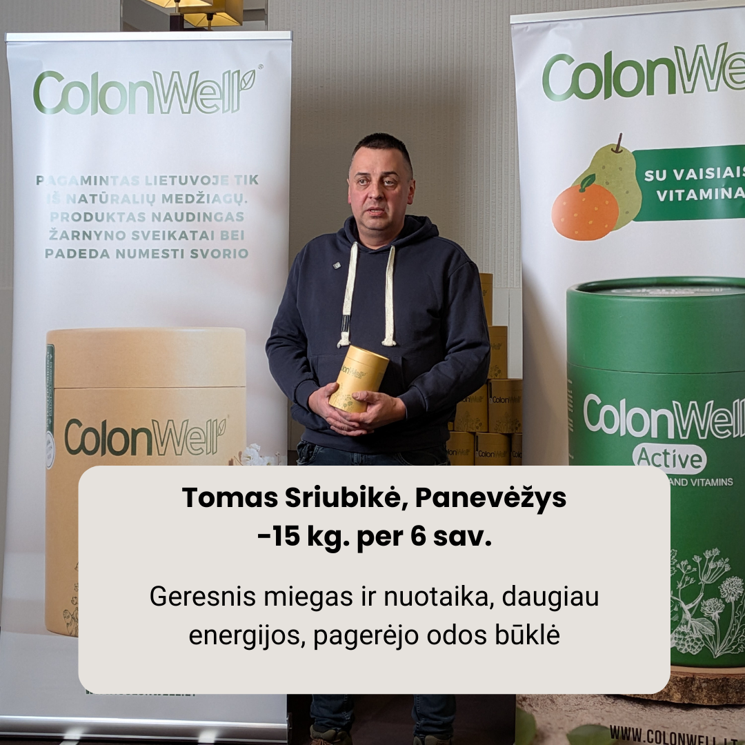 Colonwell sveikatos projektas Panevėžyje 2026