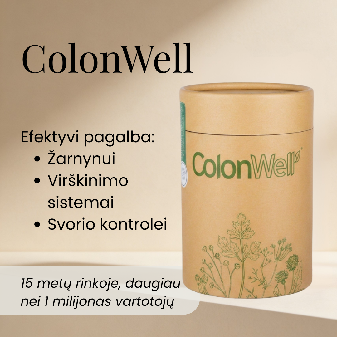 ColonWell (natural flavor) 400 g. + ColonWell anticeliulitinis, stangrinantis kremas