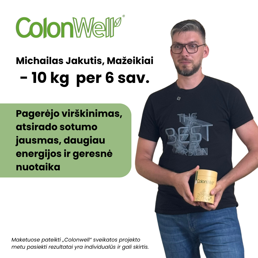ColonWell (natural flavor) 400 g. + ColonWell anticeliulitinis, stangrinantis kremas