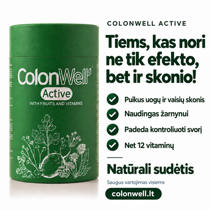 ColonWell Active – ne tik efektas, bet ir skonis