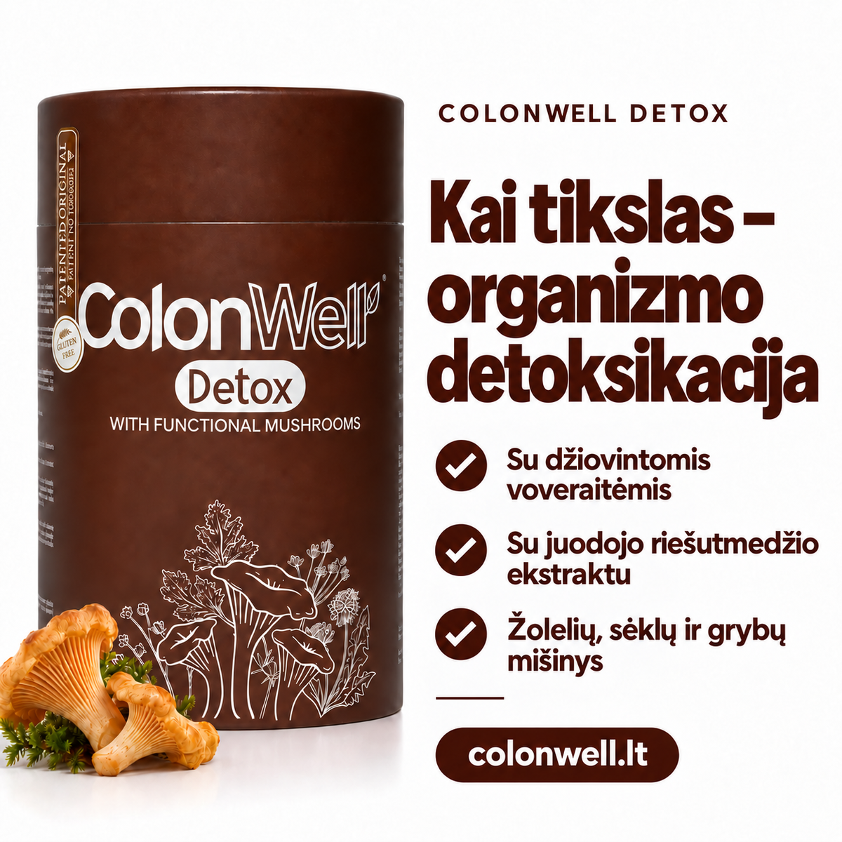 ColonWell Detox – organizmo detoksikacijai