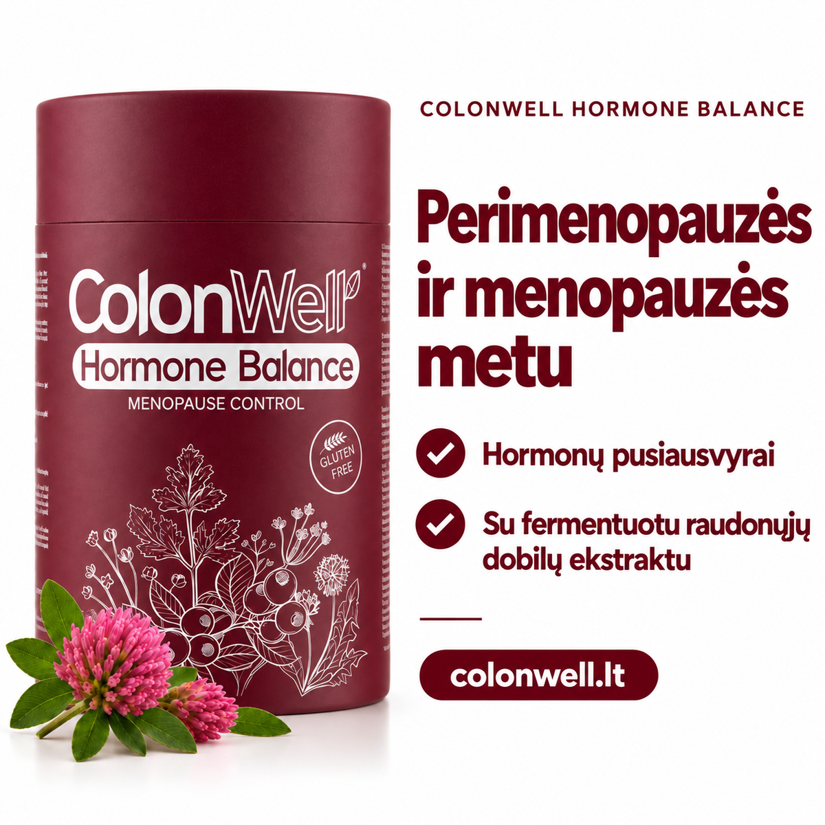 ColonWell Hormone Balance – perimenopauzės ir menopauzės metu