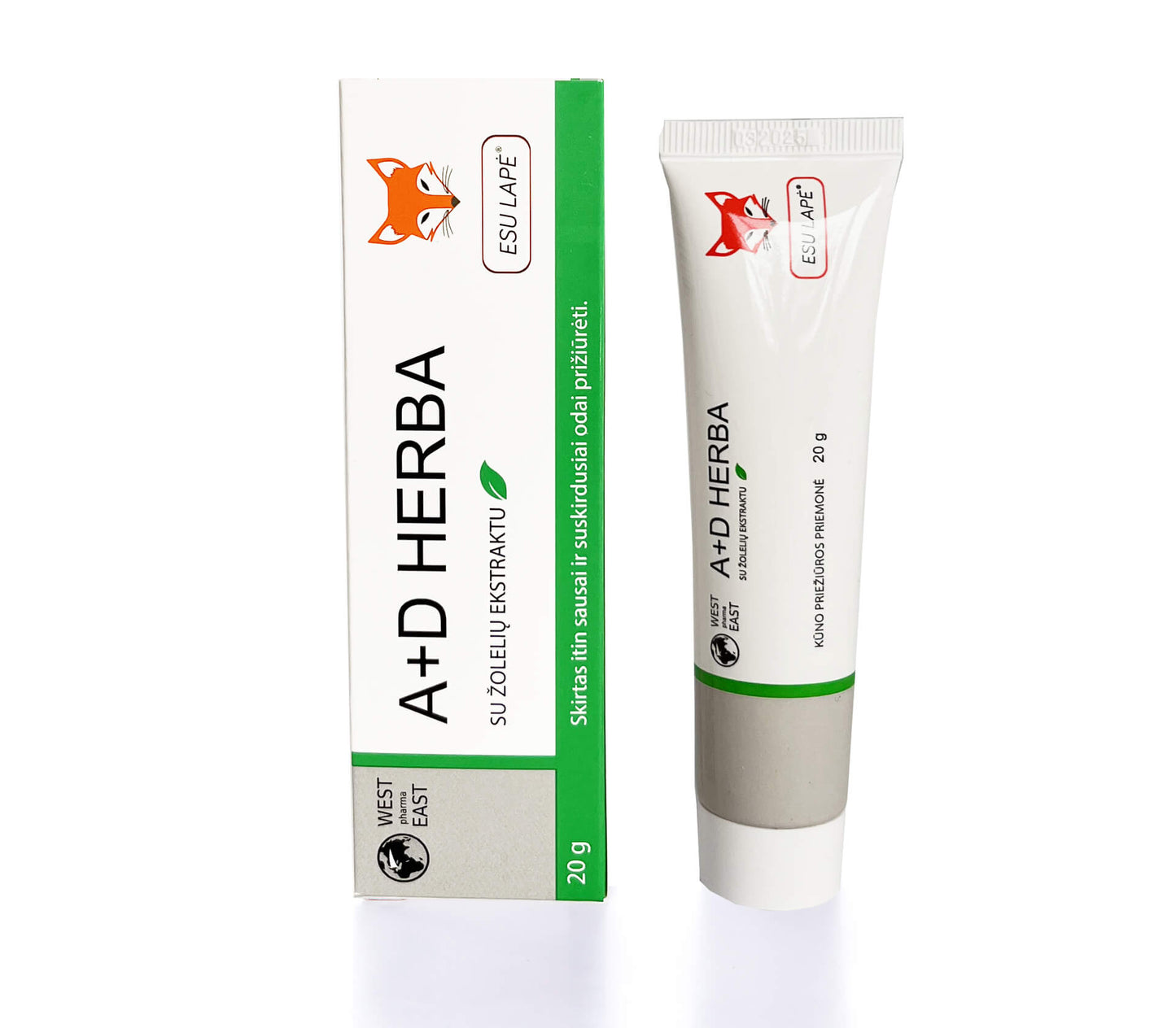 A+D HERBA kremas,ESU LAPĖ, 20 g