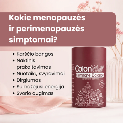 Kokie menopauzės ir perimenopauzės simptomai