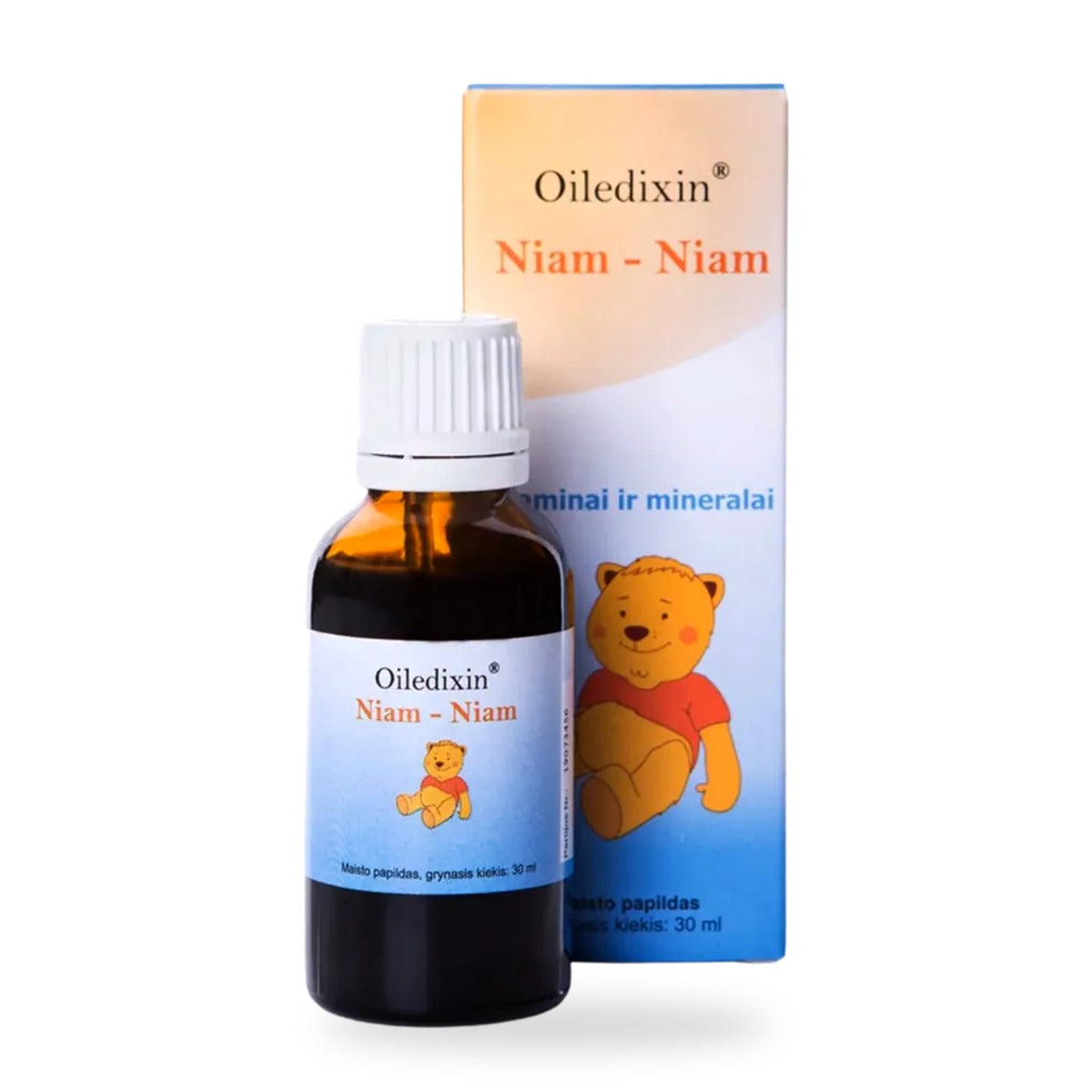 NIAM-NIAM vaikui nevalgiukui – vitaminai ir geležis, OILEDIXIN lašai, 30 ml
