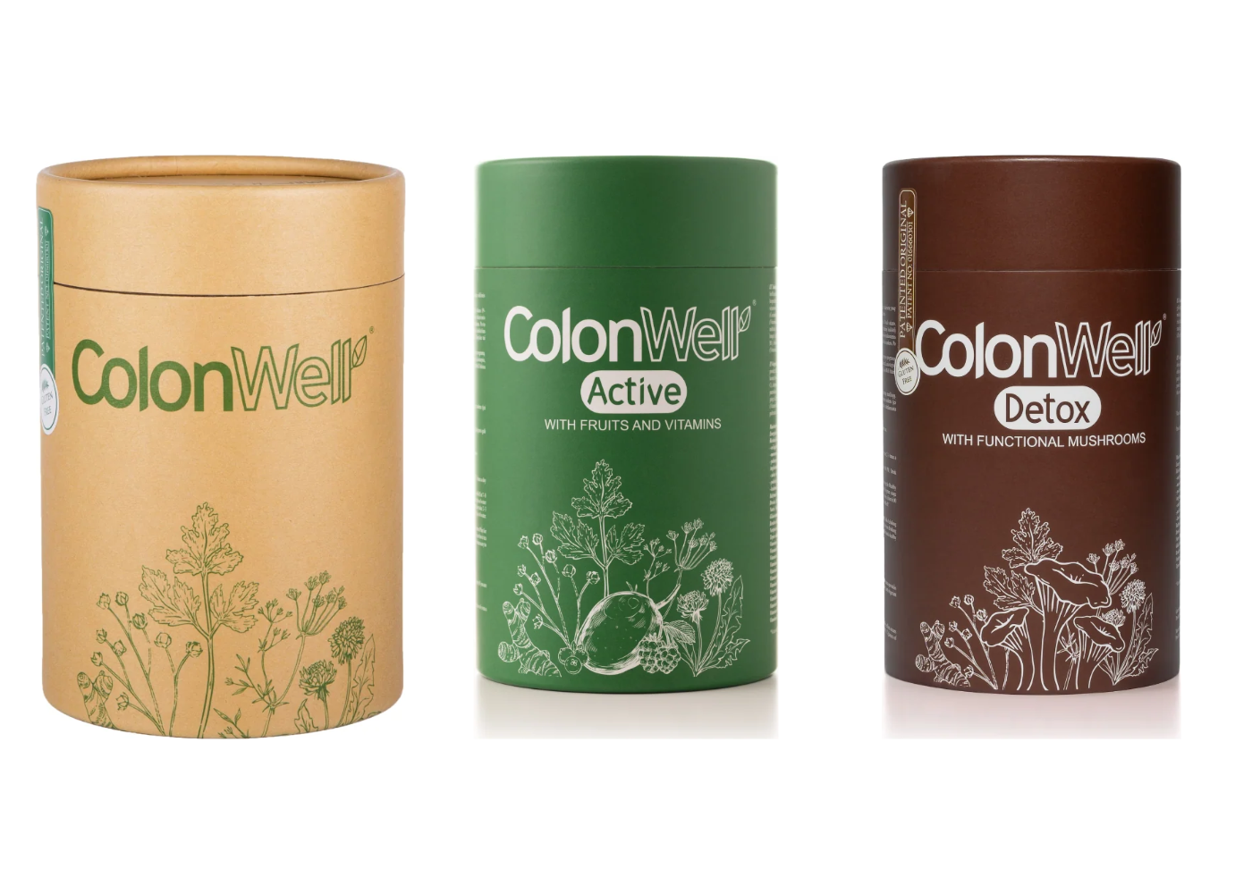 GERA KAINA: ColonWell + Active + Detox, 3 vnt. rinkinys