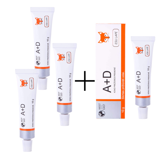 3 + 1 A+D kremas, ESU LAPĖ , 10 g